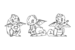 new dragon baby vector Product Image 1