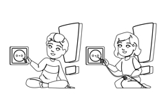 accident electric safety kid vector Product Image 1