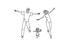 exploration family nature walk vector Product Image 1