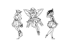 nature forest fairy vector Product Image 1
