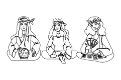 future fortune teller vector Product Image 1