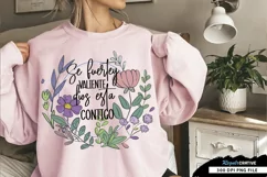 Se Fuertey Valiente Dios Esta Sublimation PNG Product Image 2