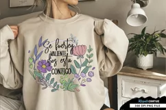 Se Fuertey Valiente Dios Esta Sublimation PNG Product Image 4