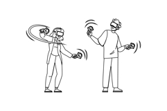 vr futuristic augmented reality experiences vector Product Image 1