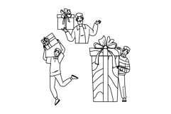 give gift man vector Product Image 1