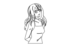 school hairstyle teen vector Product Image 1