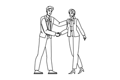 trust handshake agreement vector Product Image 1