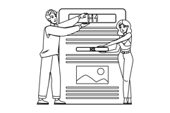 seo header tags h1 h2 vector Product Image 1