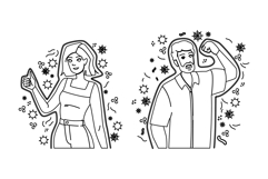 disease healthy immune system vector Product Image 1