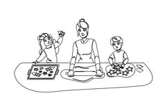 gingerbread holiday holiday cookies vector Product Image 1