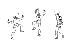 winter ice climbing vector Product Image 1