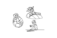 carousel kid amusement park vector Product Image 1