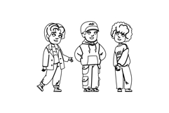 casual kid boy spring fashion vector Product Image 1