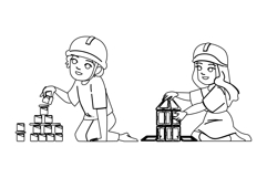 building kid builder vector Product Image 1