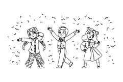 fun kid confetti vector Product Image 1