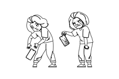 protection kid girl broken phone vector Product Image 1