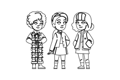 dress kid girl spring fashion vector Product Image 1