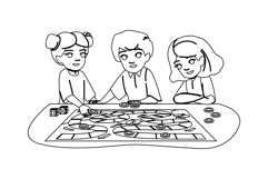 dice kids strategy game vector Product Image 1