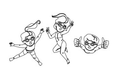 water kids underwater vector Product Image 1