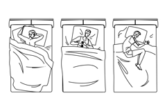 napping man sleep poses vector Product Image 1