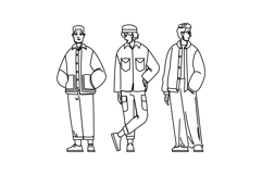 loafers man spring fashion vector Product Image 1