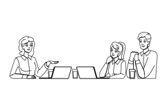 office meeting room vector Product Image 1