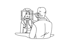 vision ophthalmologists eye exams vector Product Image 1