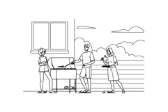 food outdoor cooking vector Product Image 1