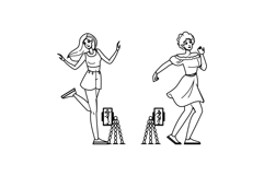 young outdoor dance vector Product Image 1