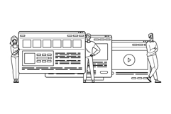 testing prototype website vector Product Image 1