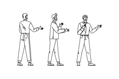 communicator public speaker man vector Product Image 1