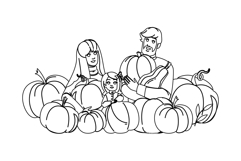hayride pumpkin patch festival vector Product Image 1