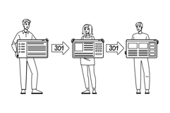 url redirect chain vector Product Image 1