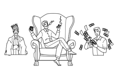 business rich man vector Product Image 1