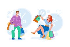 Shopping Offer And Discount For Clients Vector Product Image 1
