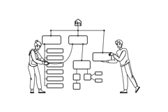 chart sitemap vector Product Image 1