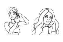 shadow smokey eye makeup vector Product Image 1