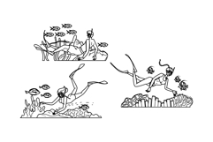 water snorkel vector Product Image 1