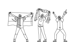 passion soccer fan man vector Product Image 1