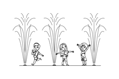 park splash pad kid vector Product Image 1