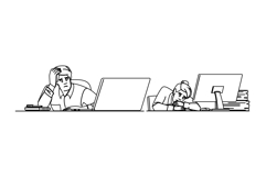 overwhelm stress burnout vector Product Image 1