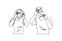 migraine stress headache vector Product Image 1