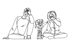 patience stress parenting vector Product Image 1