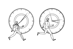 anxiety stress time pressure vector Product Image 1