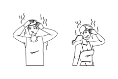 warm suffer from heat vector Product Image 1