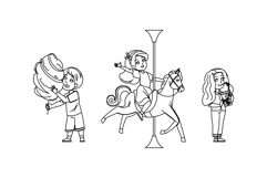 fun summer fair kid vector Product Image 1