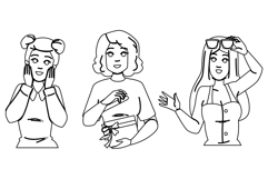 girl surprise woman vector Product Image 1