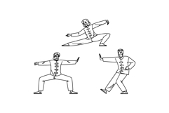 balance tai chi seniors vector Product Image 1
