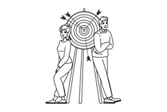 research target audience customer vector Product Image 1