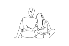 love watching sunrise couple vector Product Image 1